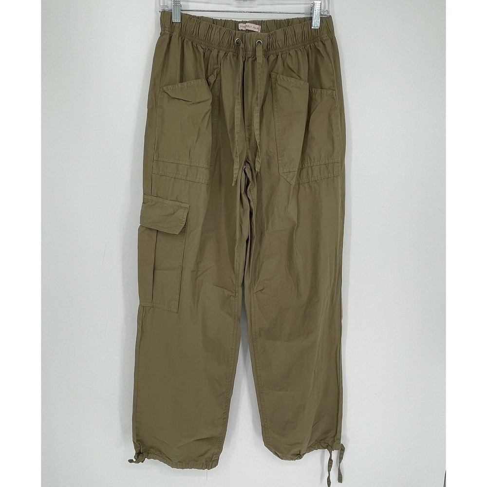 Sincerely Jule Women's Olive Green Elastic Waist Cargo‎ Jogger Pants Size M